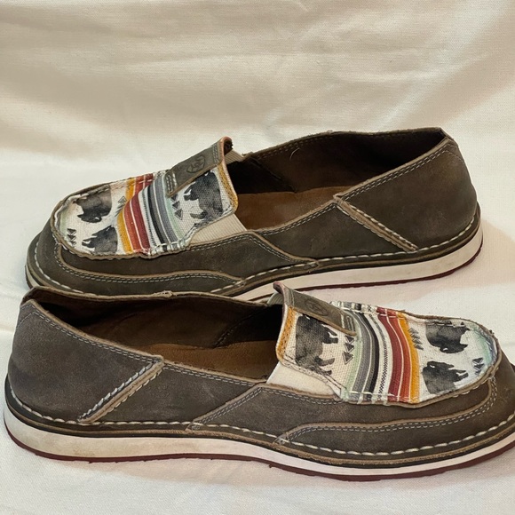 Ariat Cruiser Natural Taupe Buffalo Print Sz: 8.5 - Picture 6 of 8